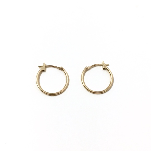 Vintage 10K Gold Mini Hoops